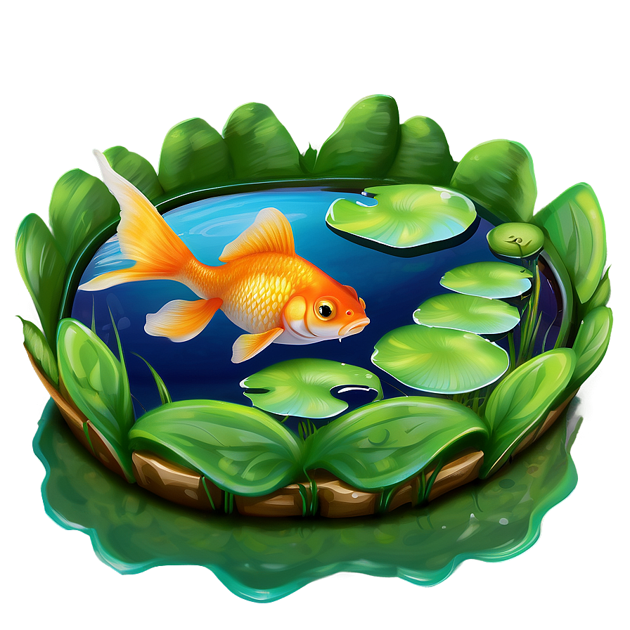 Goldfish In Pond Png Hxy99