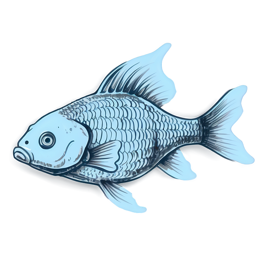 Goldfish Sketch Png 11