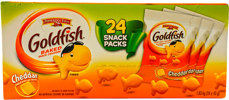 Goldfish Snack Packs Cheddar Box