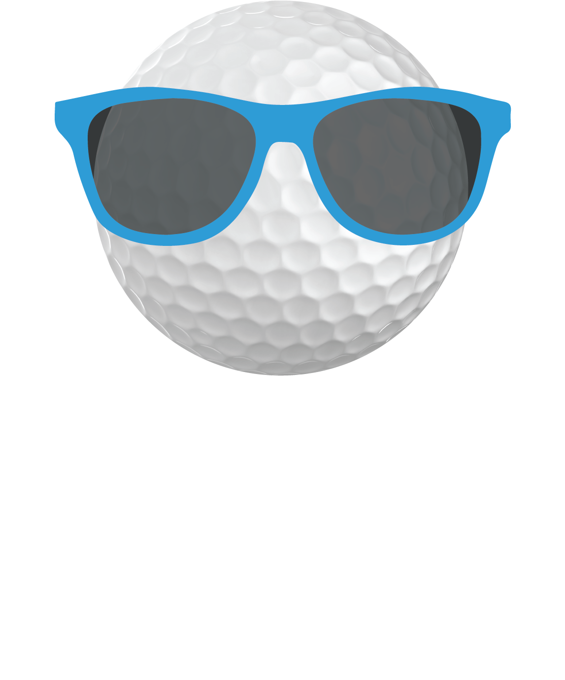 Golf Ball Sunglasses Summer Series PNG with transparent background