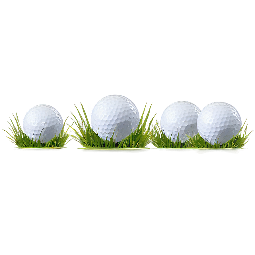 Golf Ball With Grass Png Hvg81