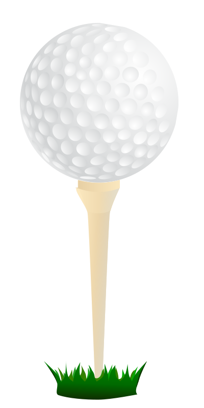 Golf Ballon Tee Vector PNG with transparent background