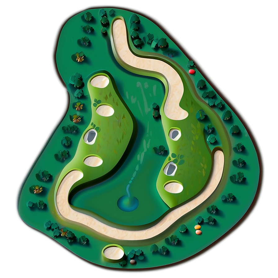 Golf Course Map Png 89