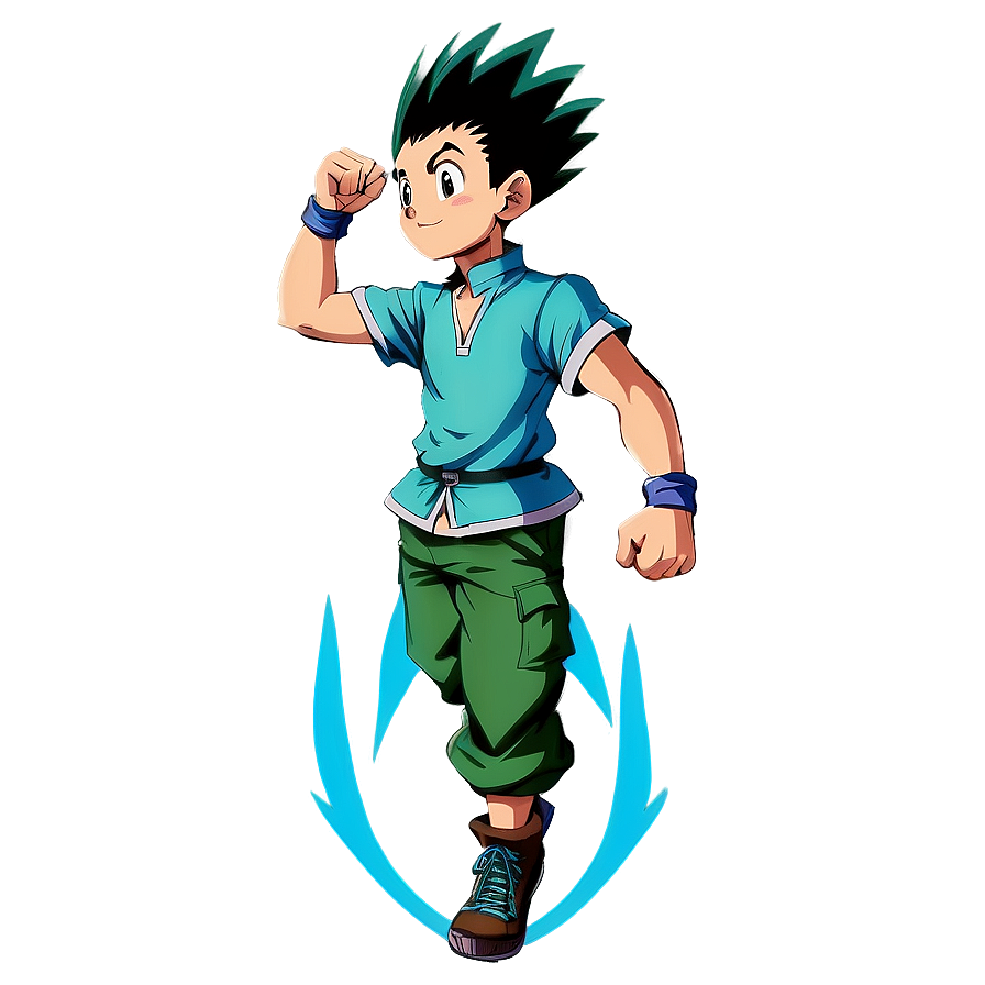 Gon Freecss Climbing Pose Png 06252024