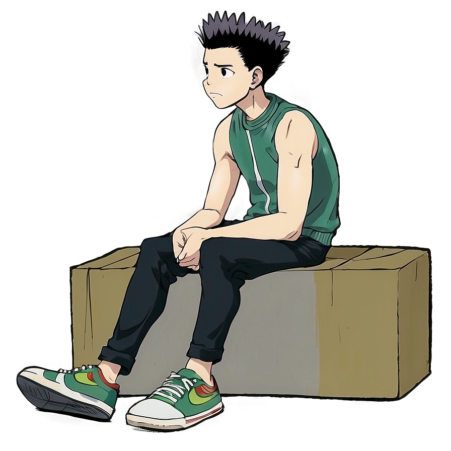 Gon Sitting Peacefully Png 82