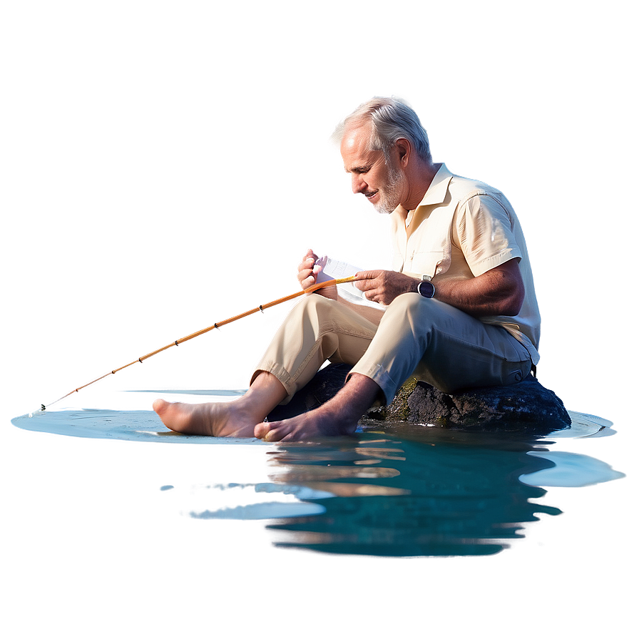 Gone Fishing Relaxation Scene Png 06282024