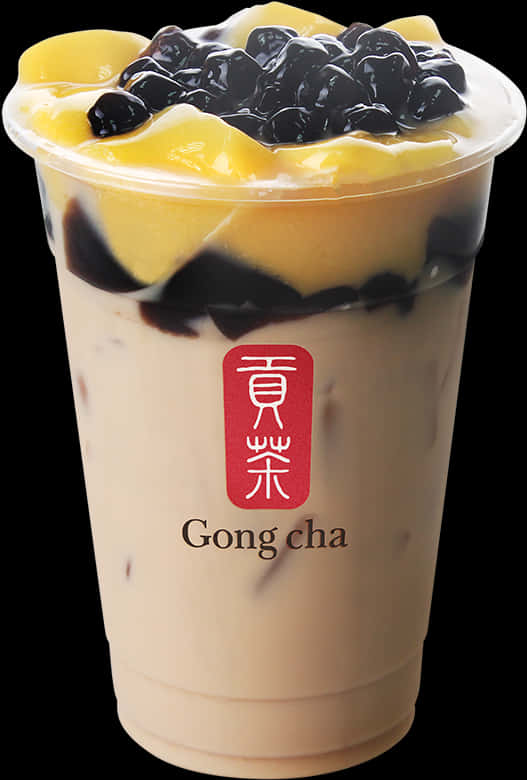Earl Grey Milk Tea With 3js - Gong Cha Milk Tea With 3js, HD Png Download PNG with transparent background