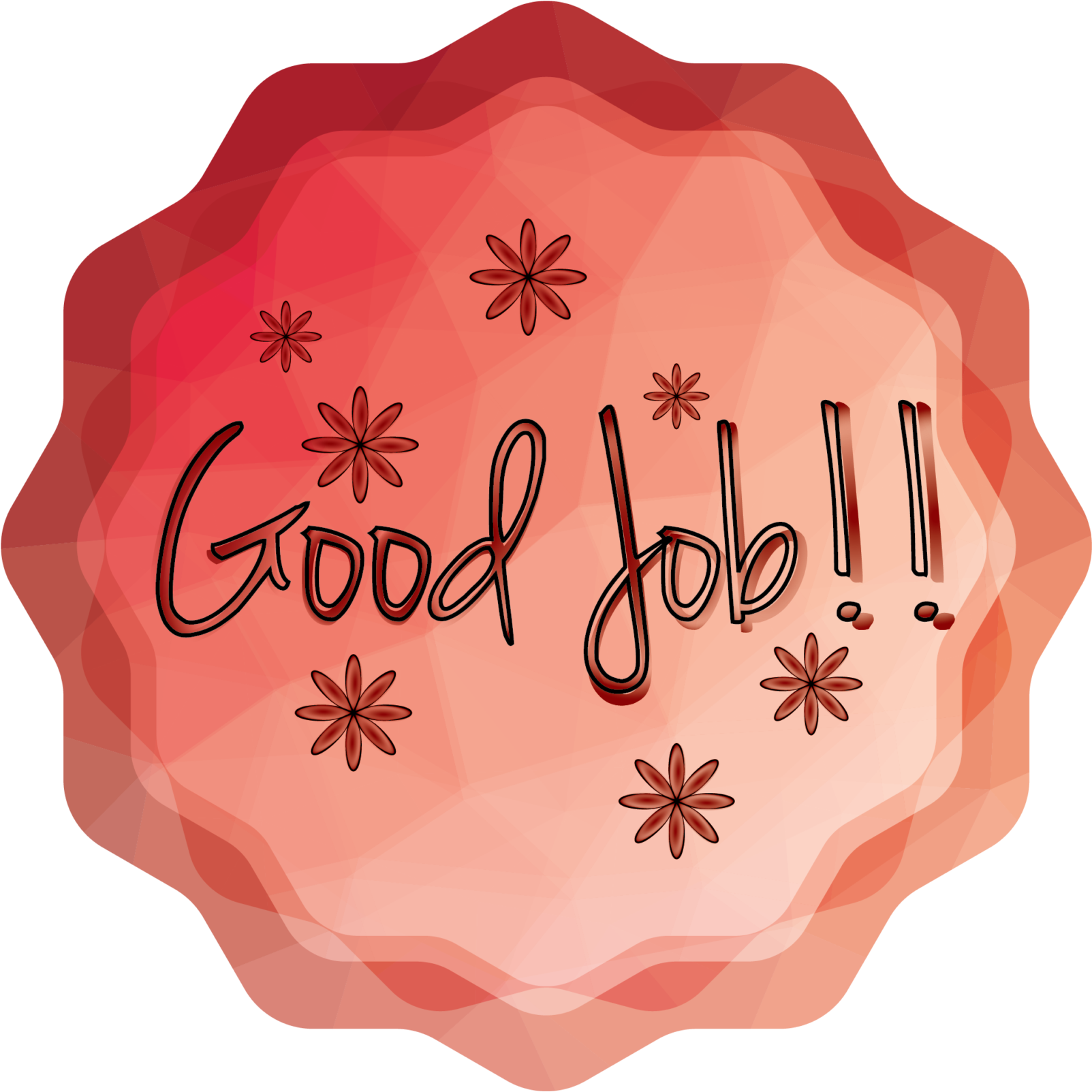Good Job Appreciation Graphic PNG with transparent background