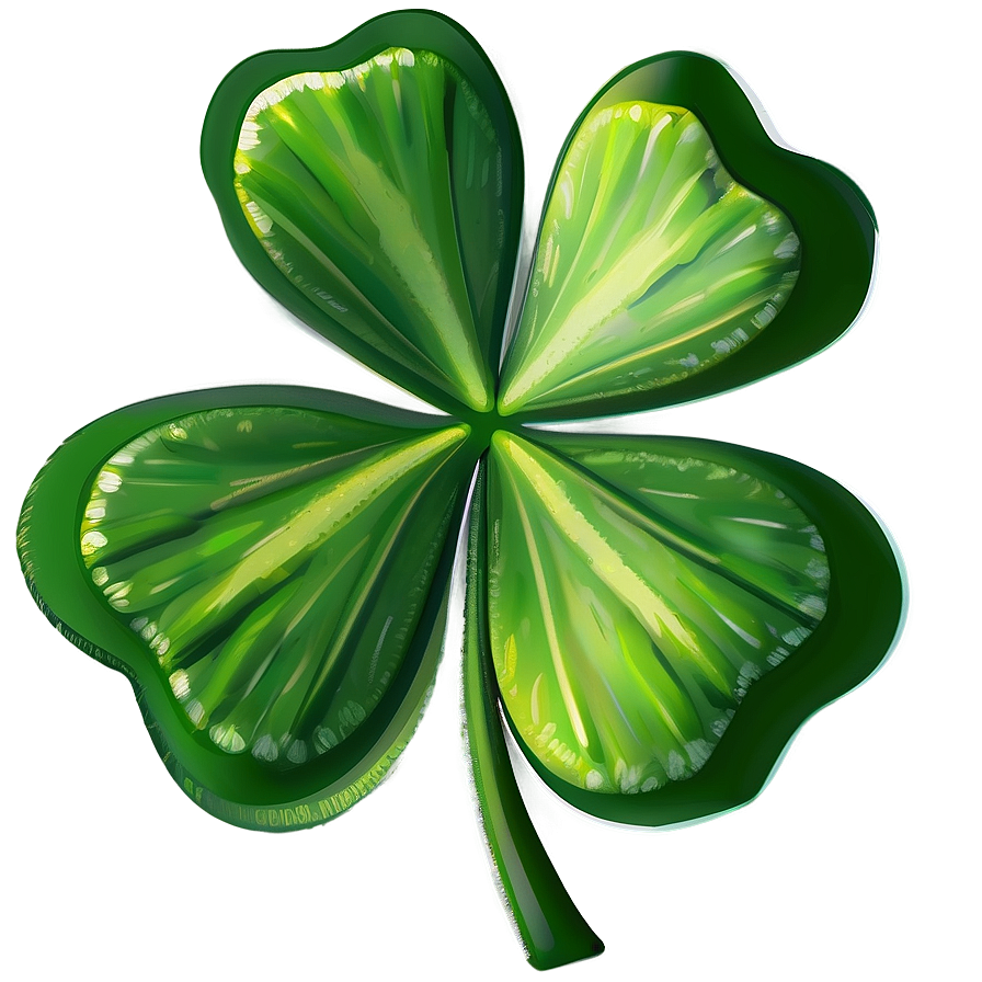 Good Luck Four Leaf Clover PNG 06202024 PNG with transparent background