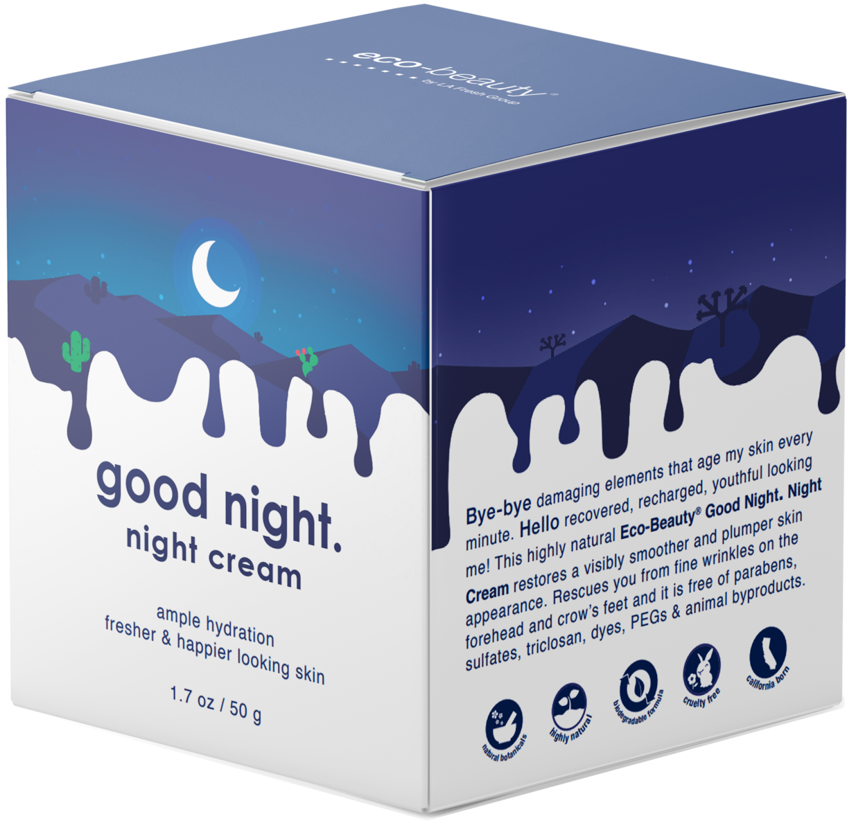 Good Night Cream Product Packaging