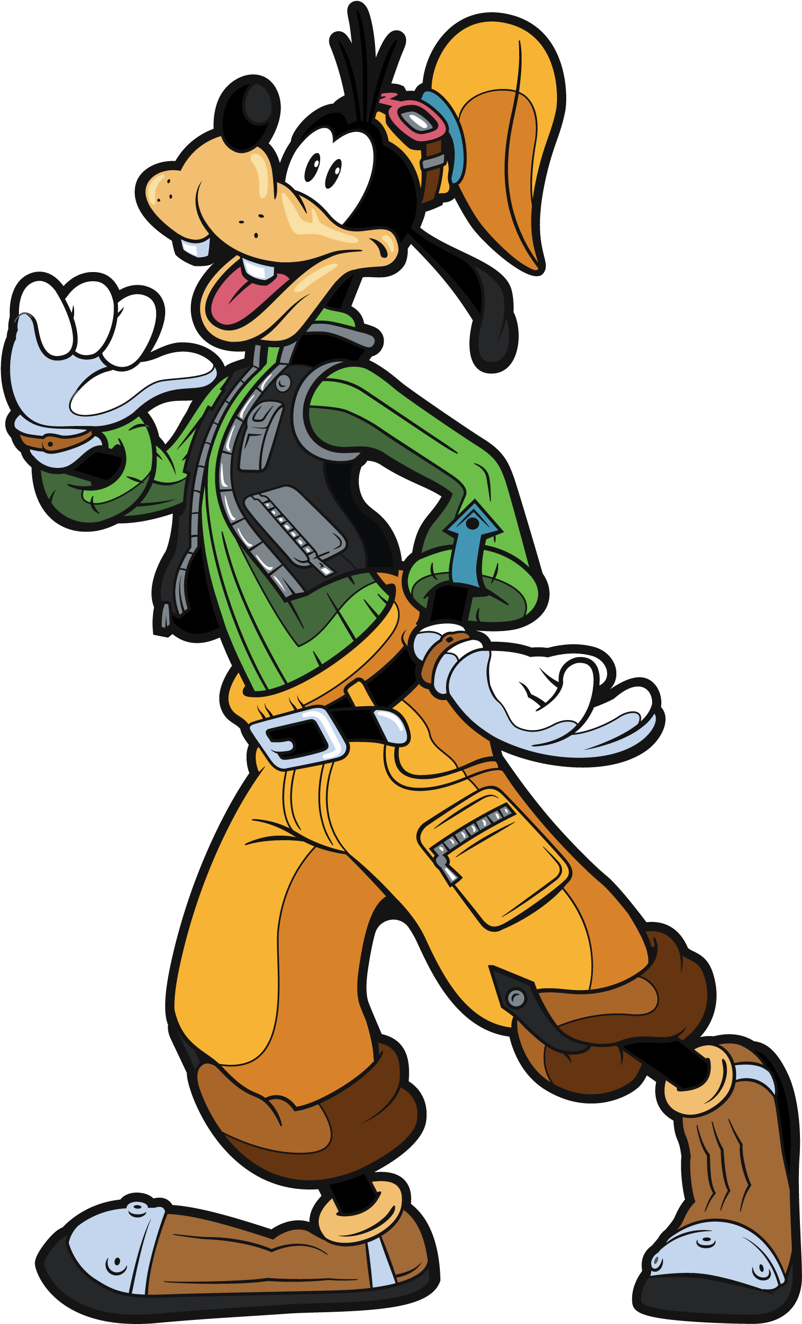 Goofy Animated Character Greeting