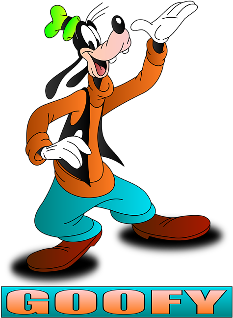 Goofy Character Waving