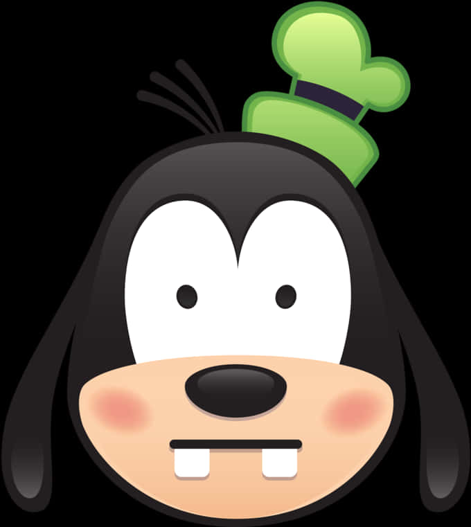 Goofy Chef Hat Cartoon Graphic PNG with transparent background