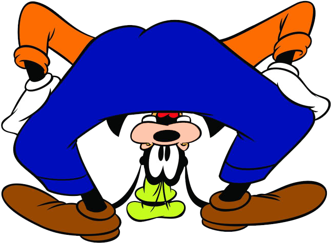 Goofy Upside Down Cartoon