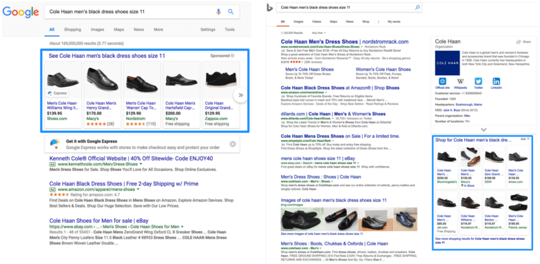 Google Ads Cole Haan Mens Dress Shoes Comparison