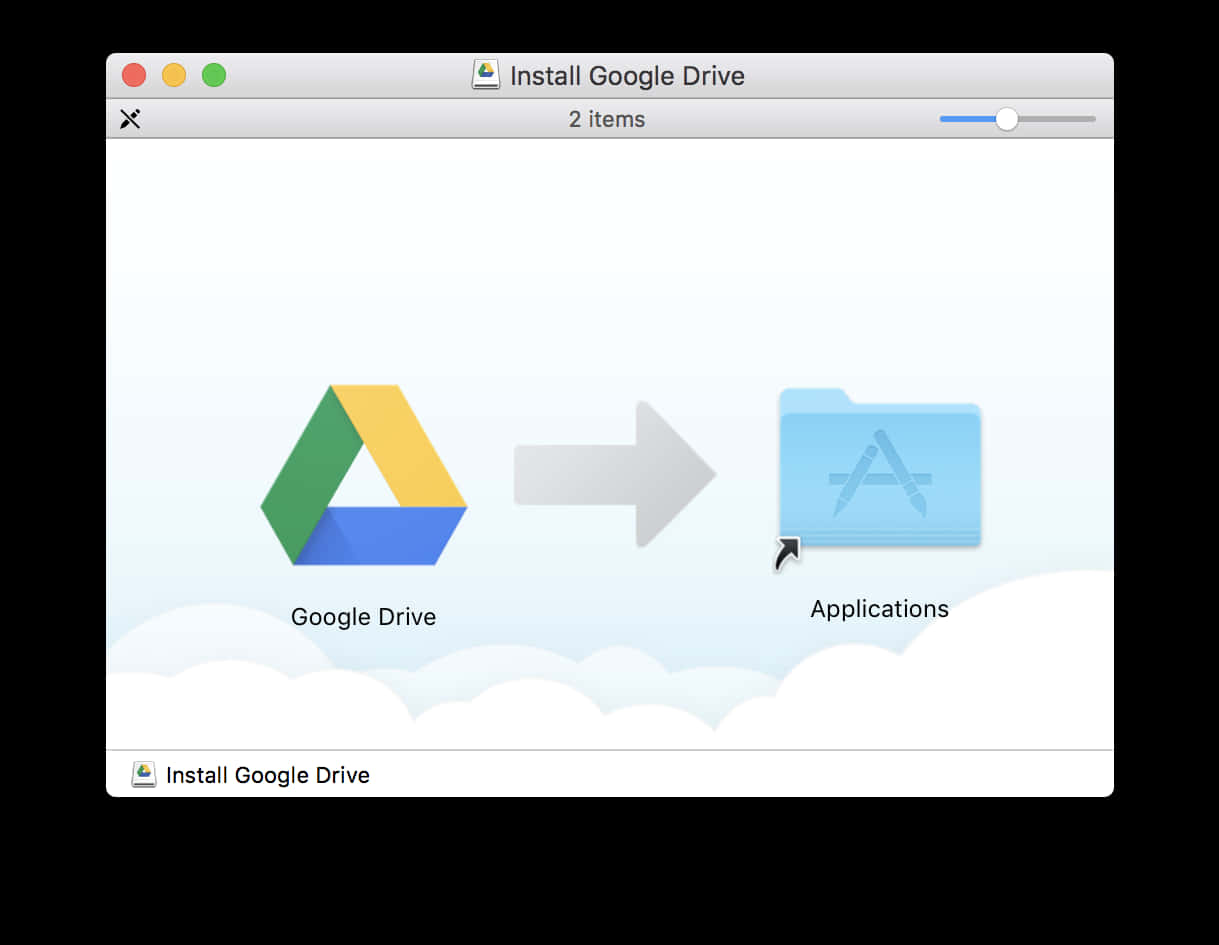 Google Drive Installation Process PNG with transparent background
