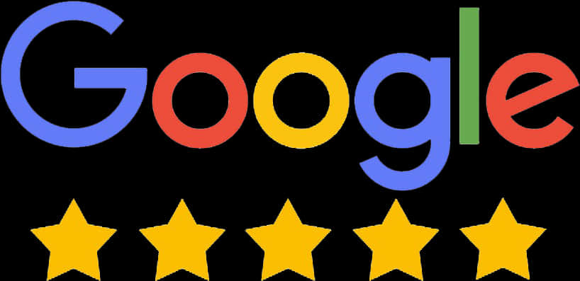 Google Logowith Five Stars Below