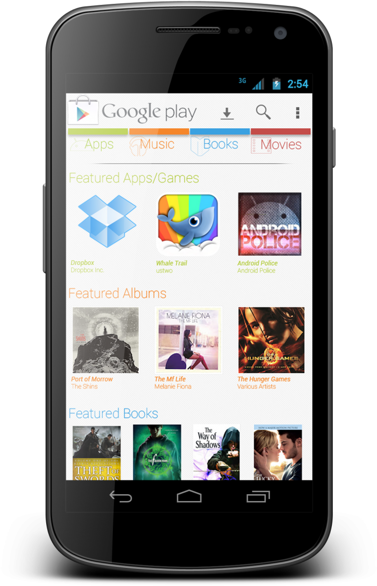 Google Play Store Interfaceon Smartphone