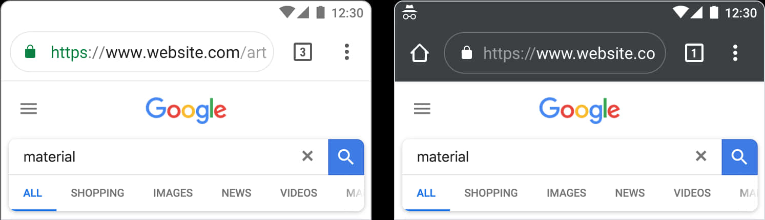 Google Search Lightand Dark Modes PNG with transparent background
