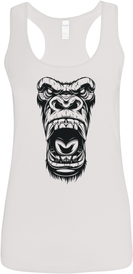 Vector Illustration Ferocious Gorilla Head, HD Png Download PNG with transparent background