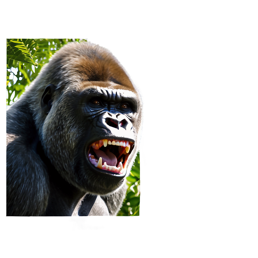 Gorilla In Rage Png 06252024