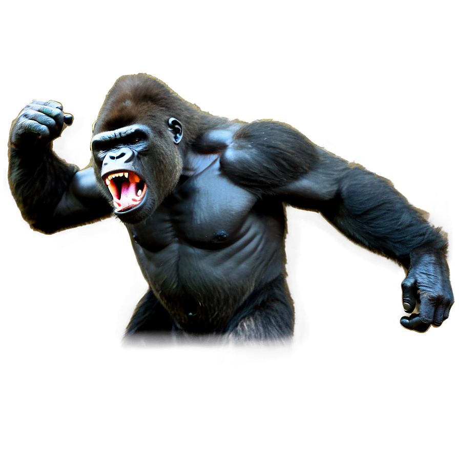 Gorilla In Rage Png Cgr58