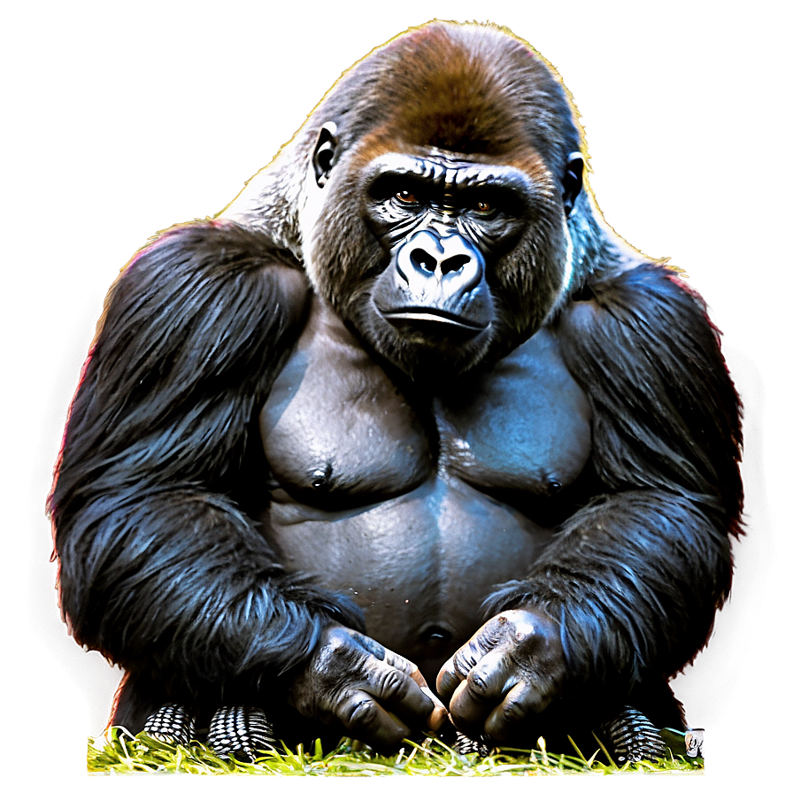 Gorilla Leader Standing Png 44