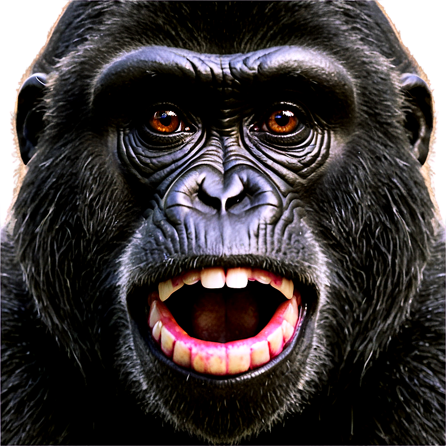 Gorilla Monkey Face Comparison Png 13