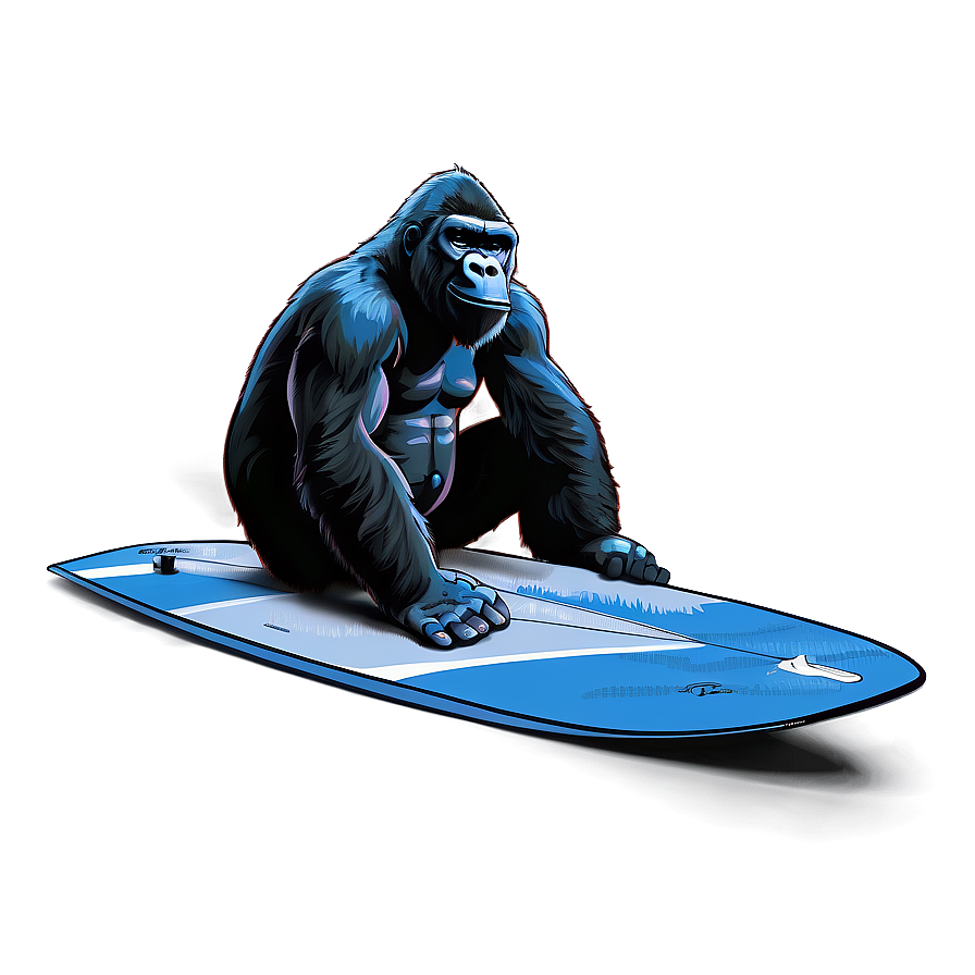 Gorilla Surfer Dude Png Nsg