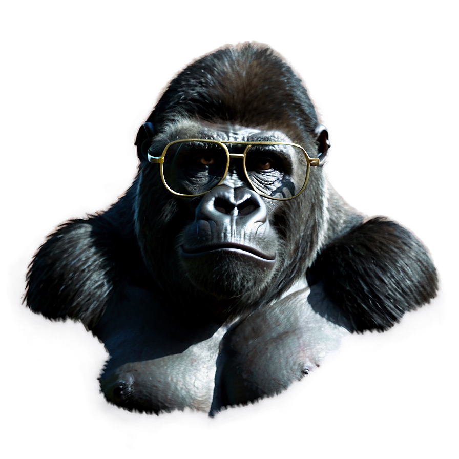 Gorilla With Black Glasses Png 35