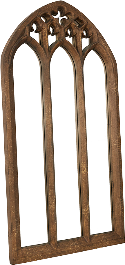 Parys Church Gothic Mirror Alliance Furniture Trading - Wooden Church Window Design, HD Png Download PNG with transparent background