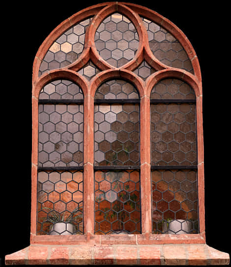 Gothic Arch Stained Glass Window