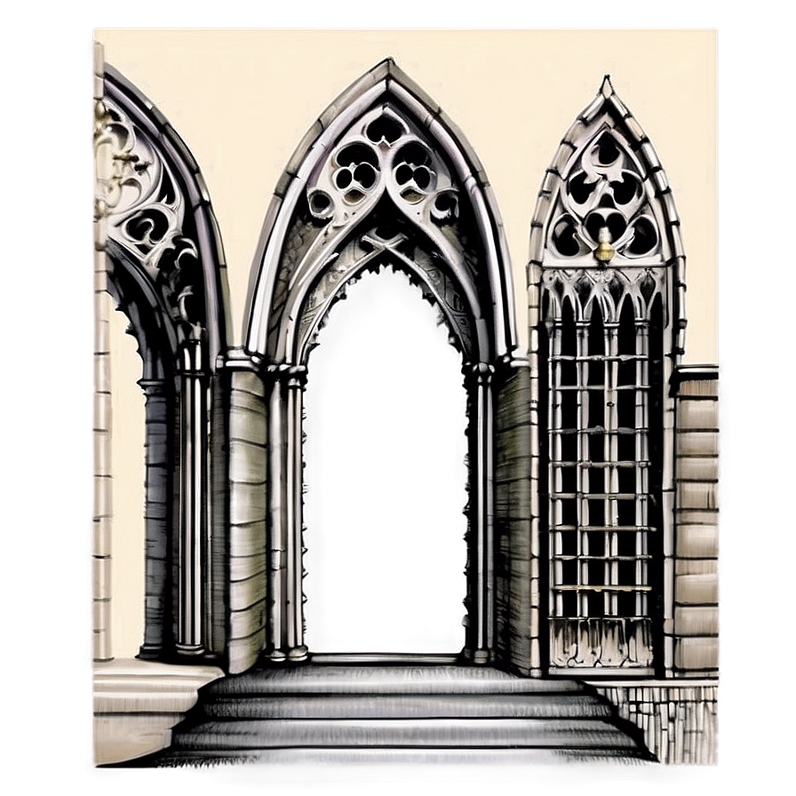 Gothic Architecture Drawing Png Ovr14