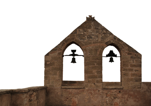 Gothic Bell Tower Windows PNG with transparent background