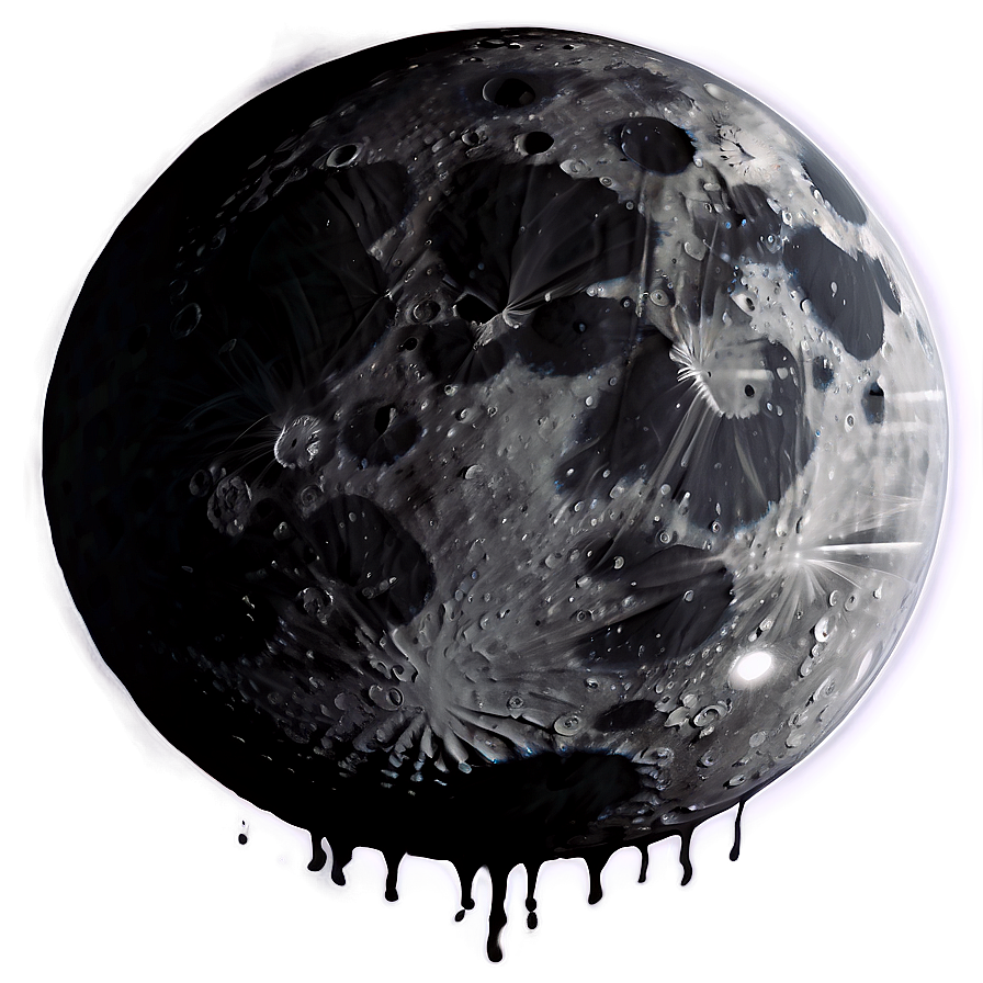 Gothic Black Moon Png Nib66