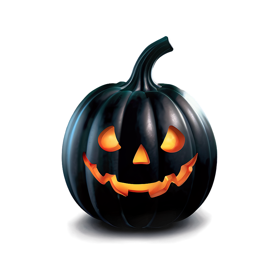 Gothic Black Pumpkin Png 06282024