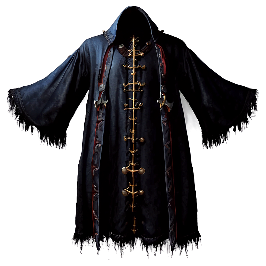 Gothic Black Robe Png 50