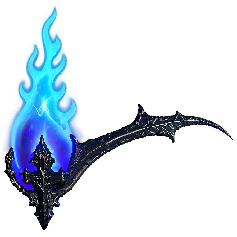 Gothic Blue Flame Png 76