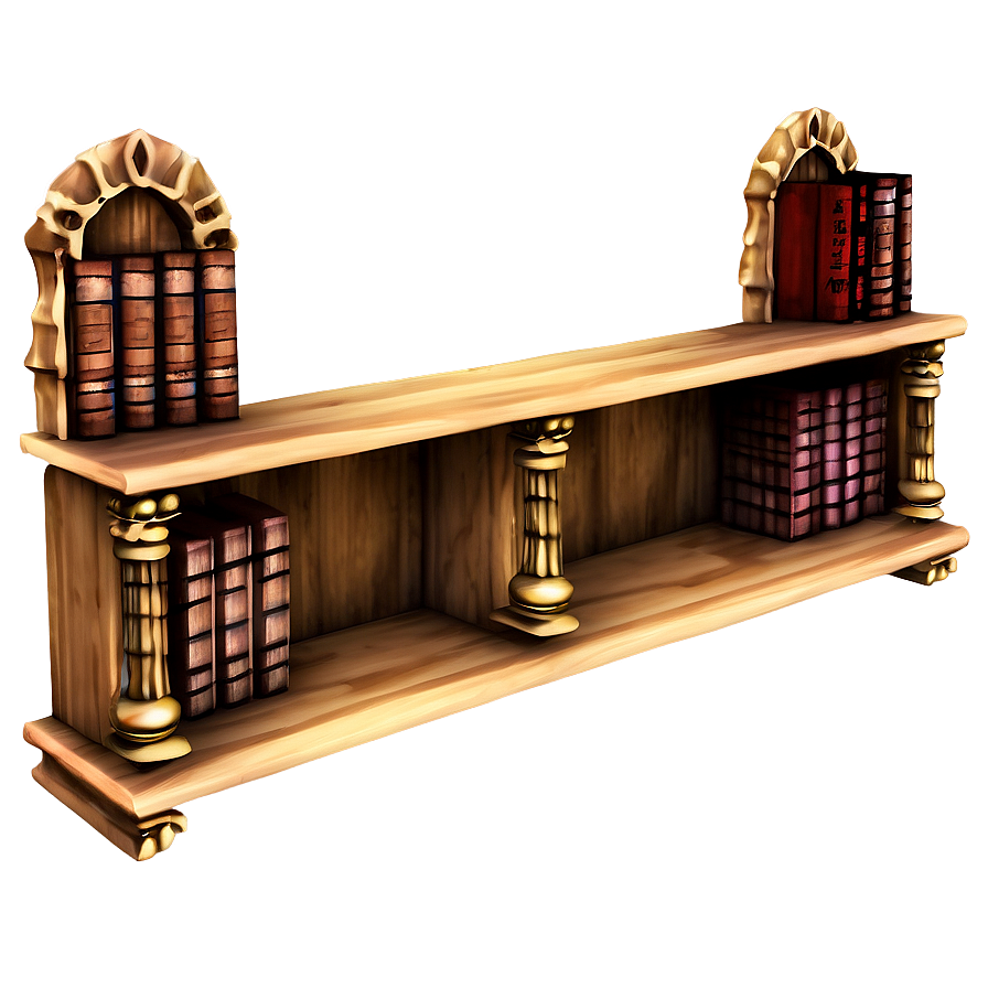 Gothic Bookshelf Png Xpp20