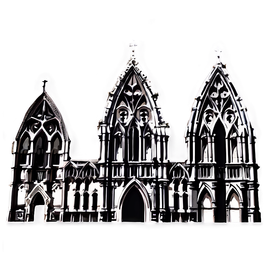 Gothic Cathedral Building Png 05242024