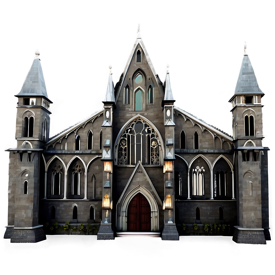 Gothic Cathedral Building Png 05242024