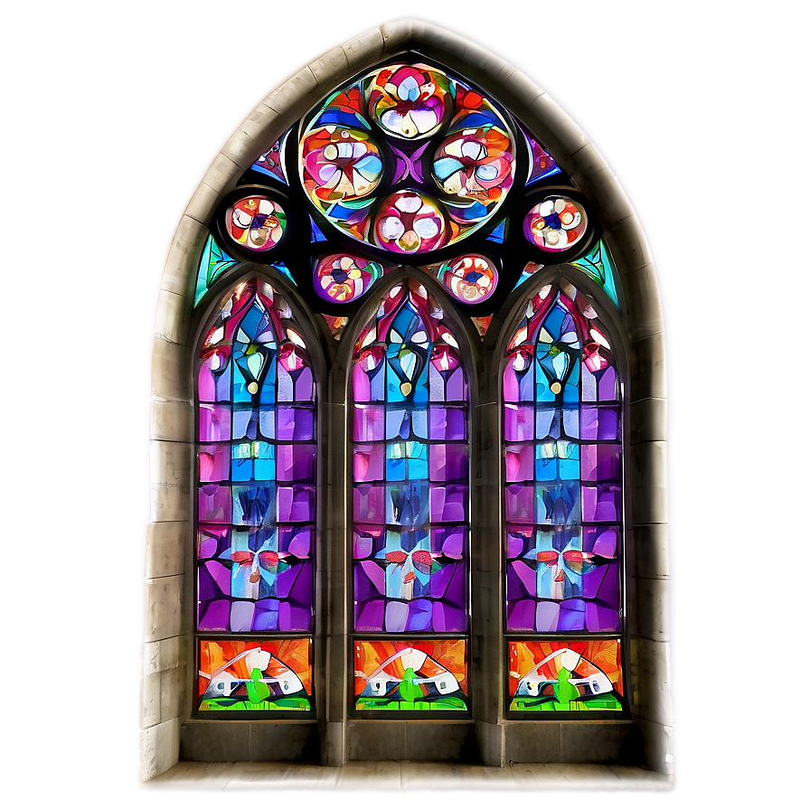 Gothic Cathedral Windows PNG shd34 PNG with transparent background