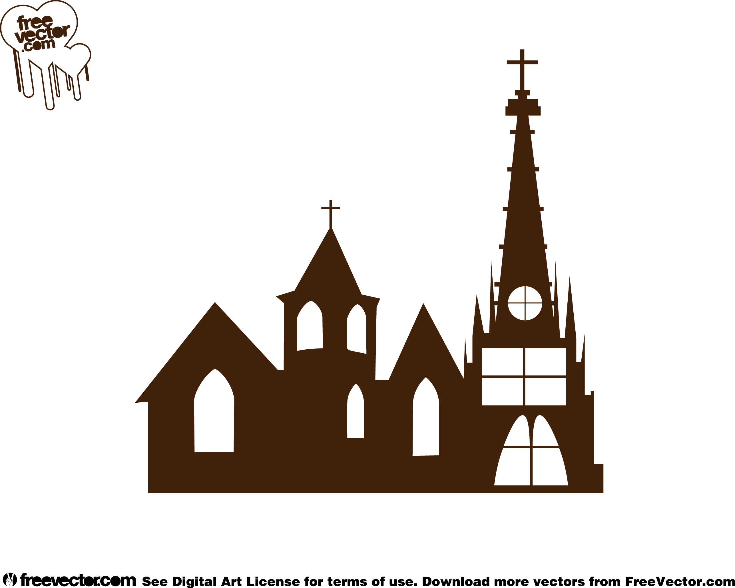 Church Architecture Steeple Building - Church Vector Design, HD Png Download PNG with transparent background