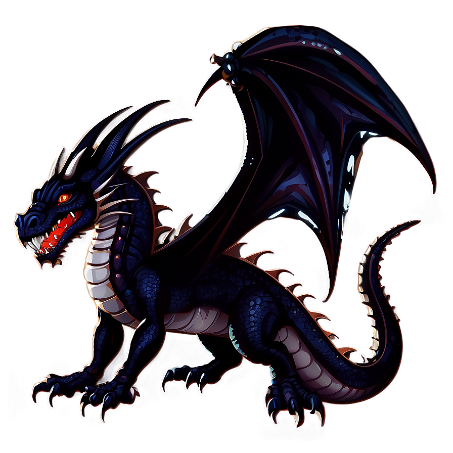 Gothic Dragon Clipart Png 06282024