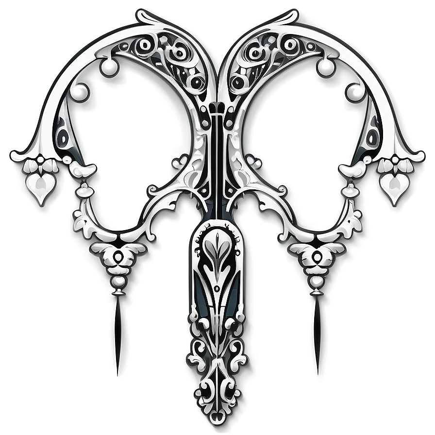 Gothic Filigree Illustration Png 06212024