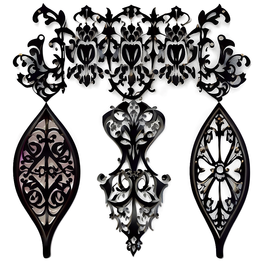 Gothic Filigree Illustration Png Tpk