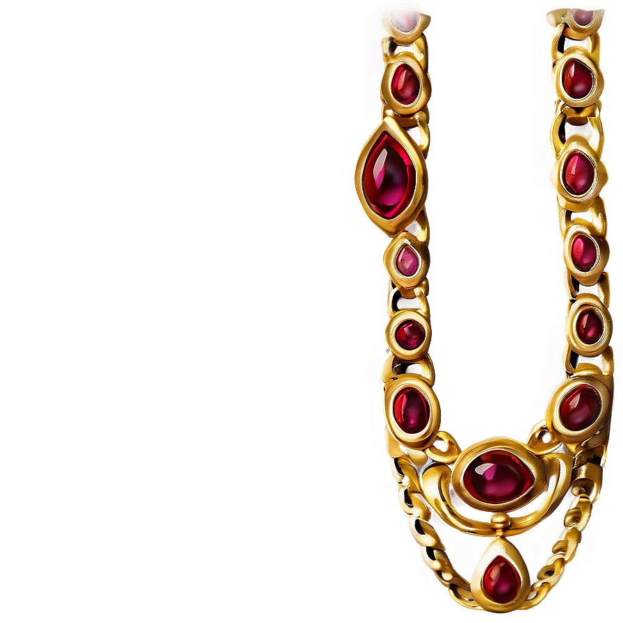 Gothic Gold Necklace Png Hfs