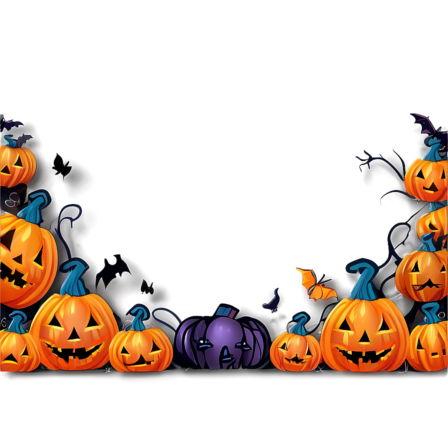 Gothic Halloween Border Png Qgn70