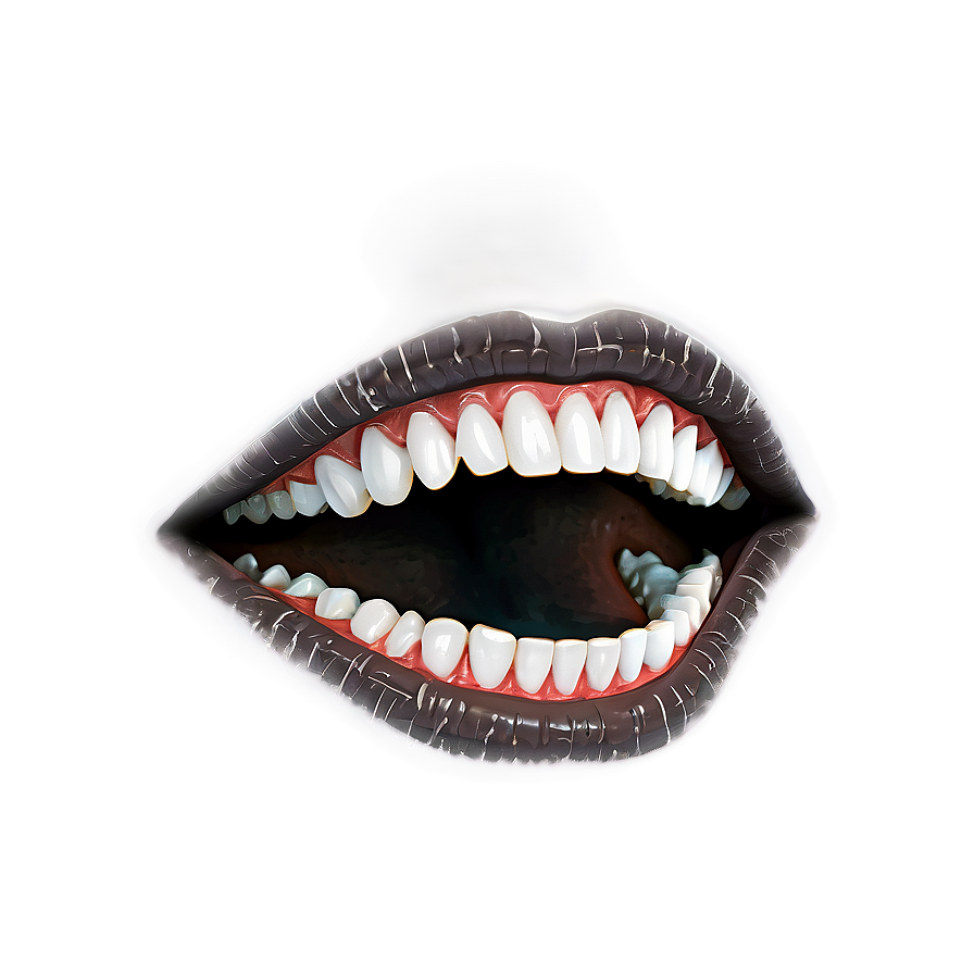 Gothic Horror Mouth Png 06212024