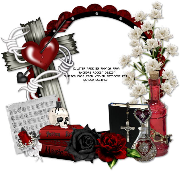 Gothic Love Frame Elements